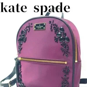 kate spade | Bags | Kate Spade Purple And Black Backpack  display picture 2